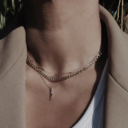 Flat Link Curb Chain Necklace