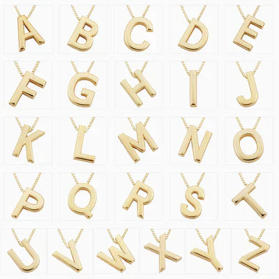 Love letter initial necklace